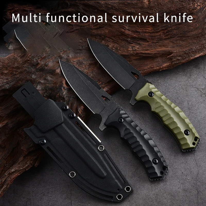 

Camping Survival Knife Outdoor Mountaineering Portable Straight Knife Tool Outdoor Knife Tactical Knife Multi functional