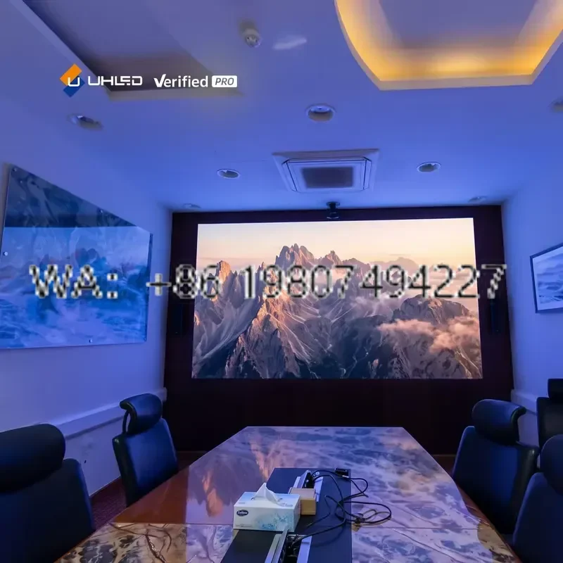 for UHLED Indoor COB LED Display Screen P1.25 Video Wall Panel 7680Hz High Refresh Rate ETL Certified Executive Boardroom