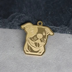 2pcs Animal Charms Staffordshire Bull Terrier Dog Design Pendants For DIY Bracelet Necklace Jewelry Making Accessories