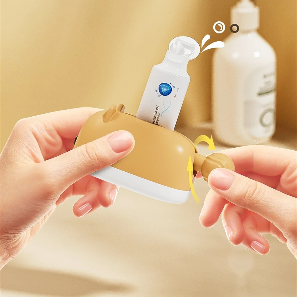 

Fun Simulation Hamster Toothpaste Squeezer Manual Lazy Person Toothpaste Squeezer Bathroom Sample Automatic Rolling Clamp