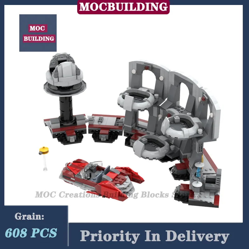 MOC Space Movie Temple Senate Duel  Model Building Block Assembly Scene Architecture Collection Series Toy Gifts