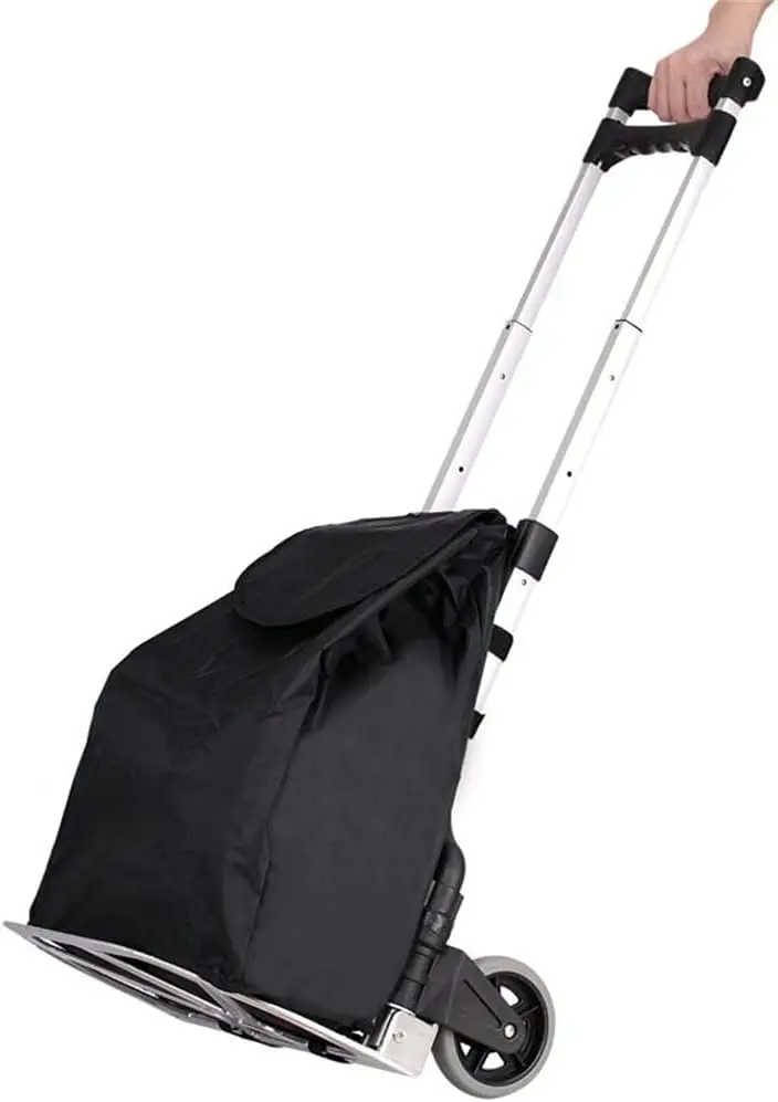 Trolley Multi-Function Shopping Cart Portable Express Delivery Trolley Collapsible Aluminum Alloy Baggage Trailer Large Outdoor
