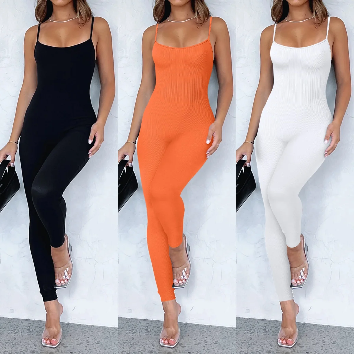 

Women's Jumpsuits One Piece Tank Tops Rompers Bodycon Yoga Sexy Jumpsuits Bodysuit