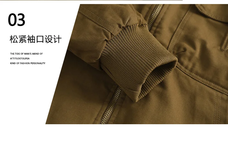 Men's Winter Jackets Plush Men's Cargo Jacket Fleece Parkas Lamb Fur Lining Men's Cold Jacket Thickening Motorcycle Jacket 3356