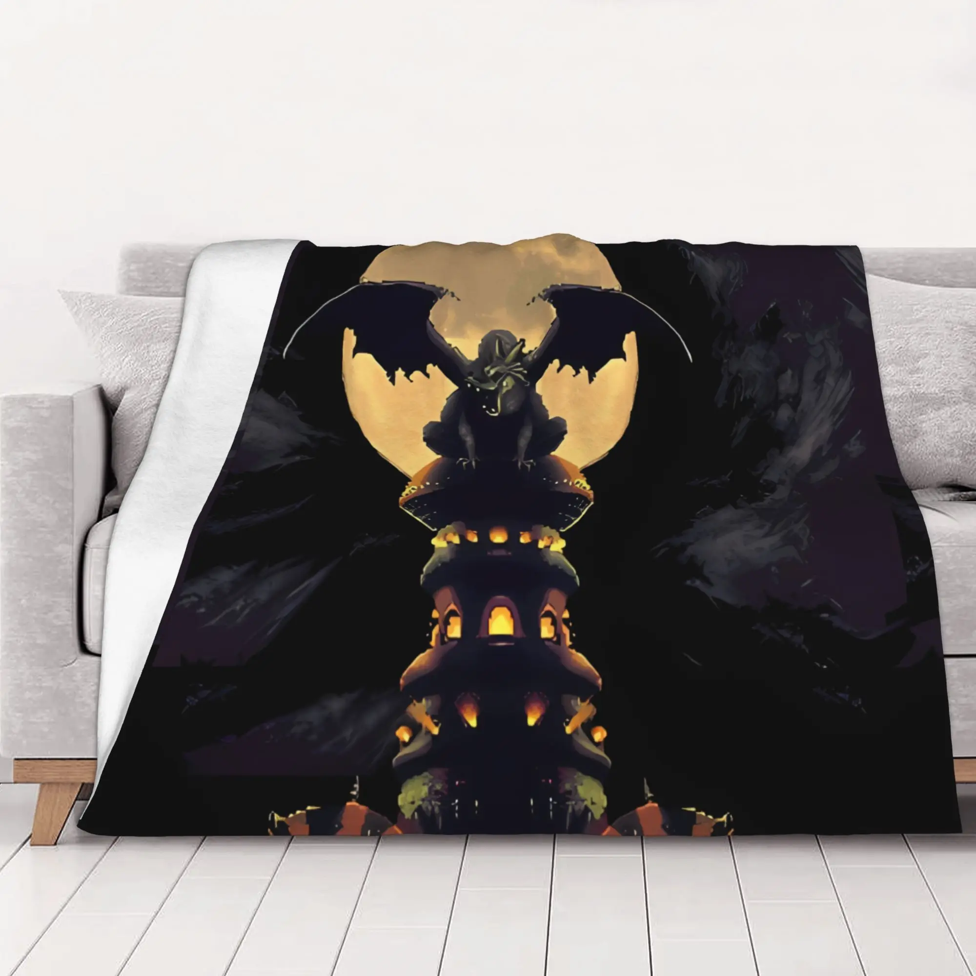 1PC home Cutecore Chrono Trigger Magus Chrono Trigger Blanket Super Cosy Plush Home Living Room Sofa halloween