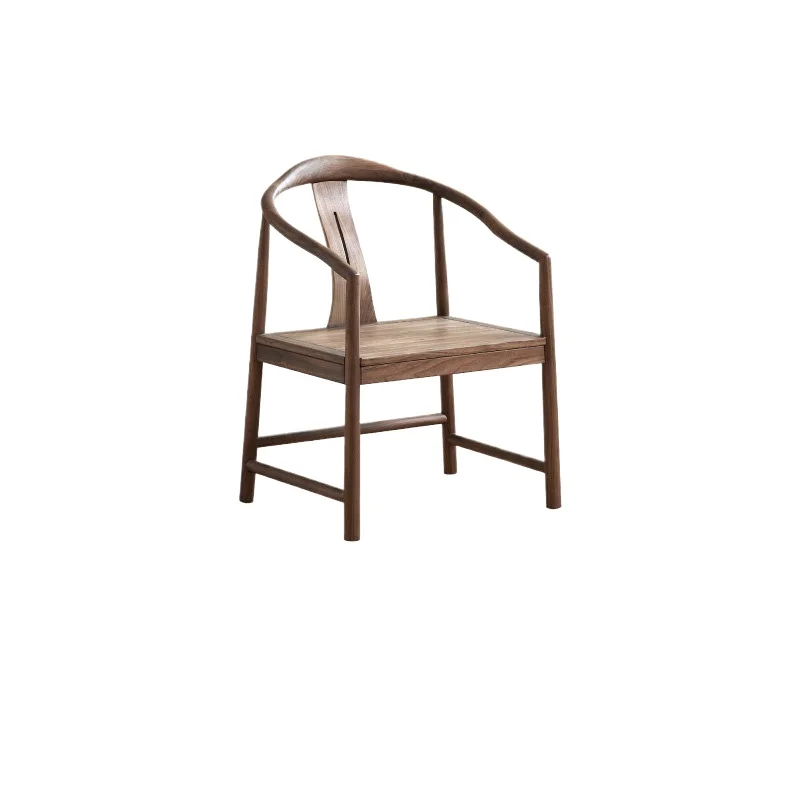 LMM new Chinese tenon and mortise all solid wood simple home meeting back chair