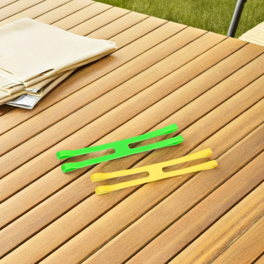 3pcs Silicone Rubber Bands H Shape Reusable Elastic Straps For Utensils Lunch Box Organization Outdoor Camping Picnic Tableware