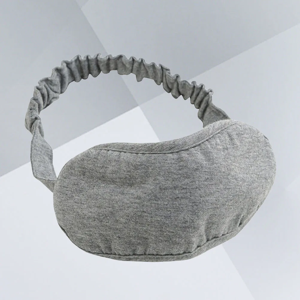 

1Pcs Grey Cotton Eye Mask Thickened Sleeping Blindfold Nap Cover Travel Office Rest Eye Patch Breathable Lindfold