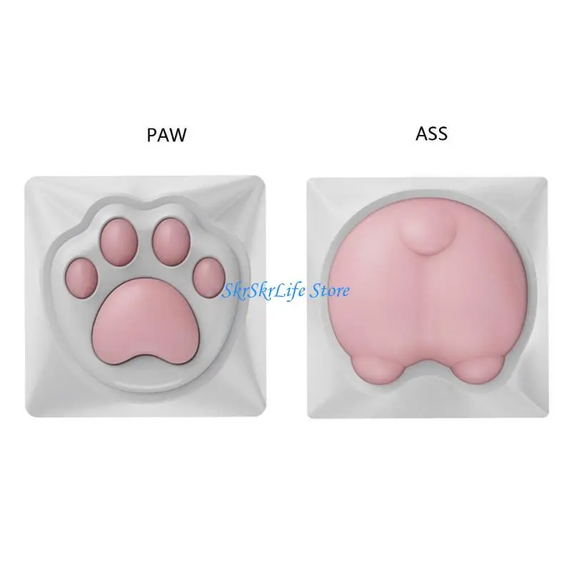 e65e paw corgi buttock keycaps Single Animation Keyboard Keycaps