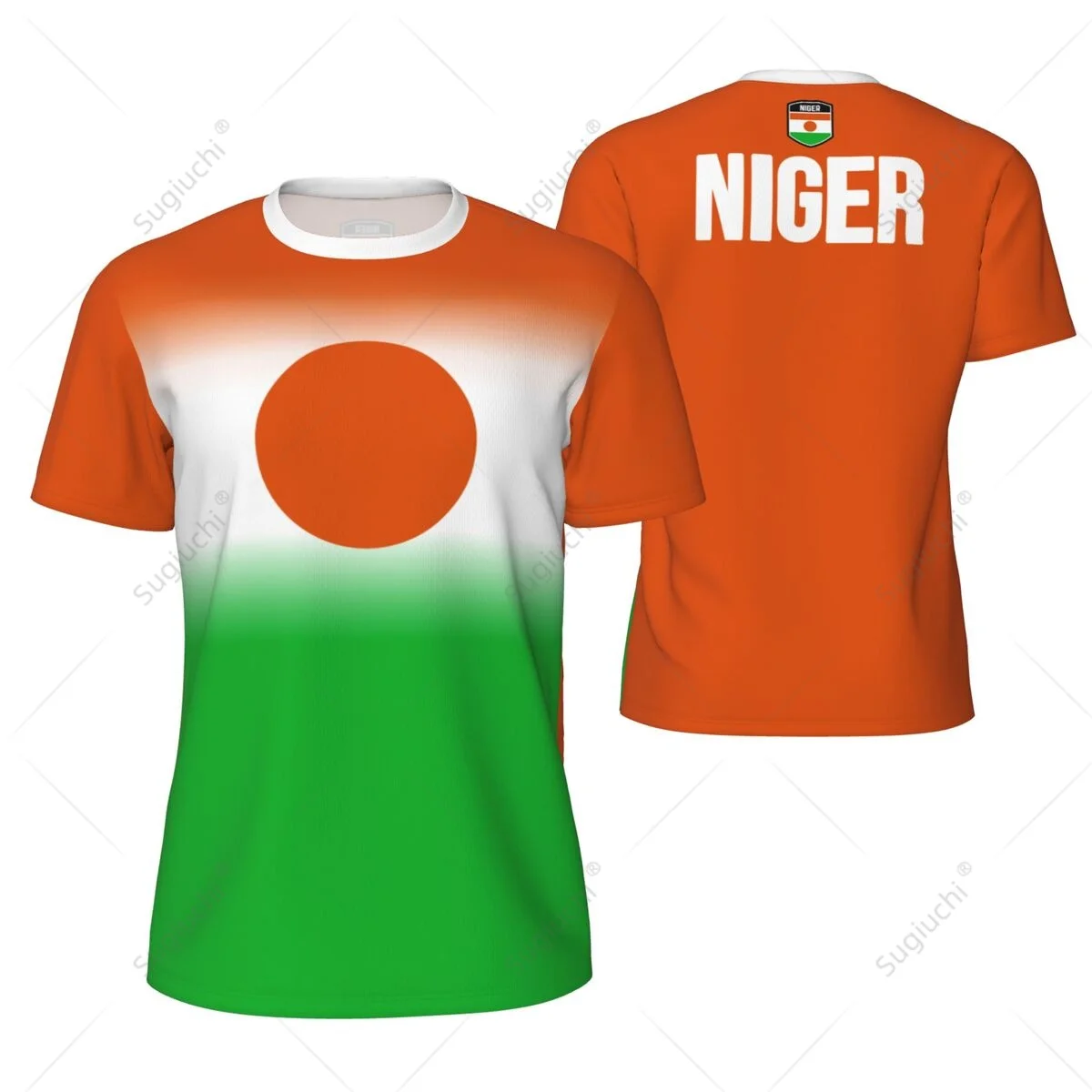 Sports Mesh T-shirt Niger Flag For Running Bike Soccer Tennis Football Fitness Tees 3D Printed Custom