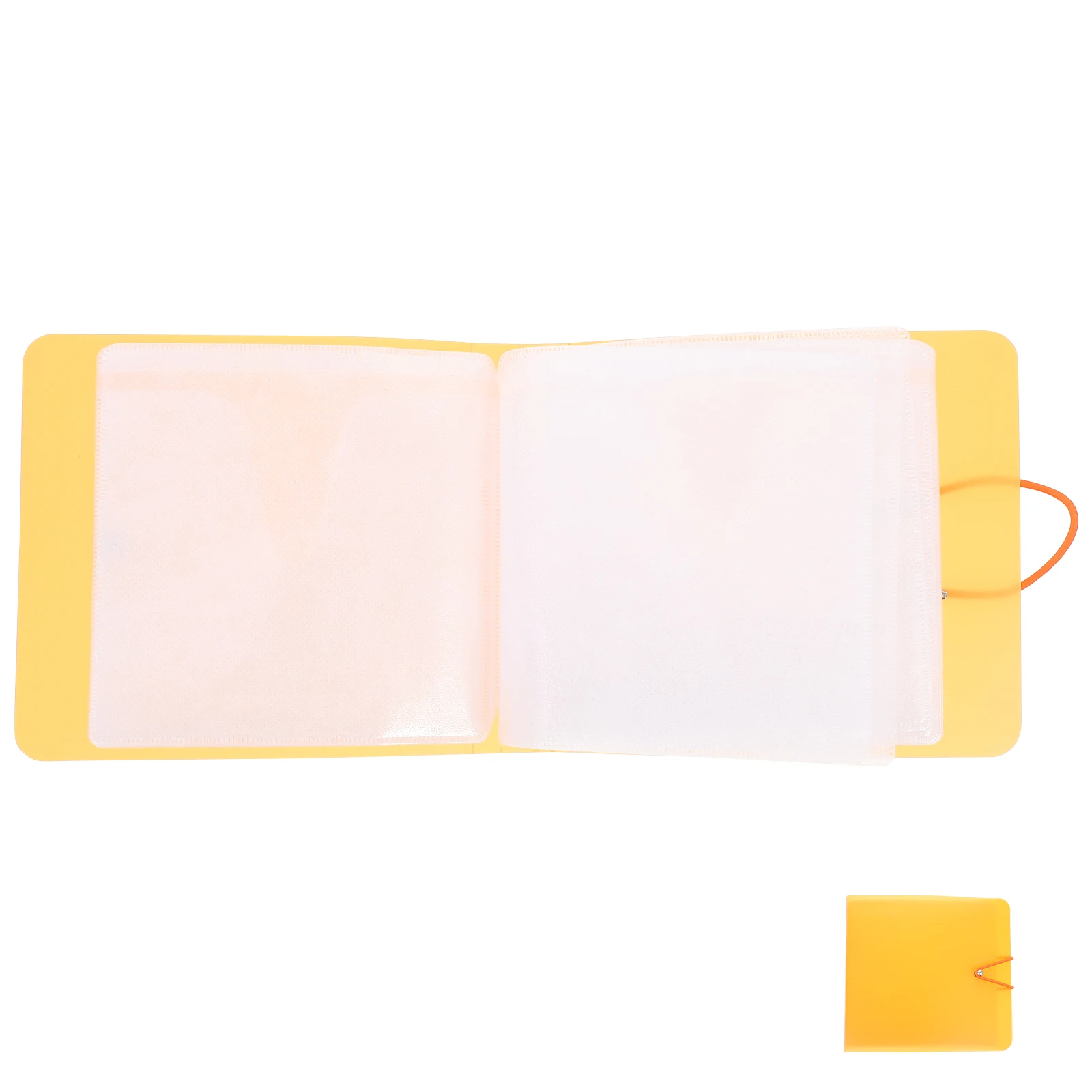 

24 Pieces Box Cd For Dvd Case Holder Organizer Car DVD Holder Case Orange Color Binder Album Car Organizer Folder