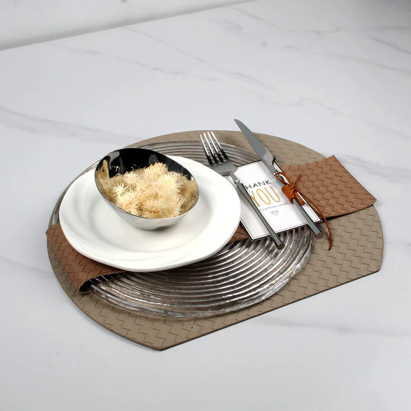 Decorative dinner plate set, ornament model room, sales office, dining table, soft plate tableware