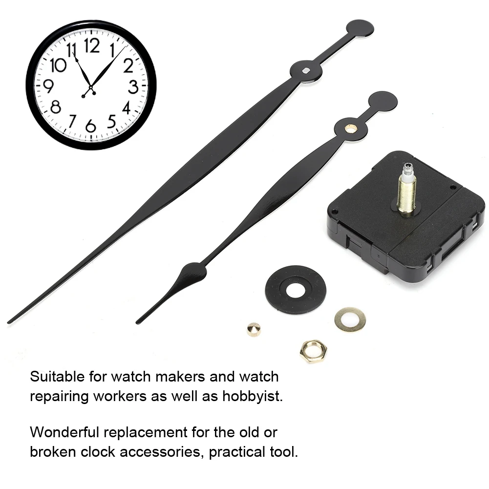 Clock Movement Motor Hands Clock Accessory High Precision Hour Minute Hands Quartz Clock Movement Motor Kit DIY Clock Accessory