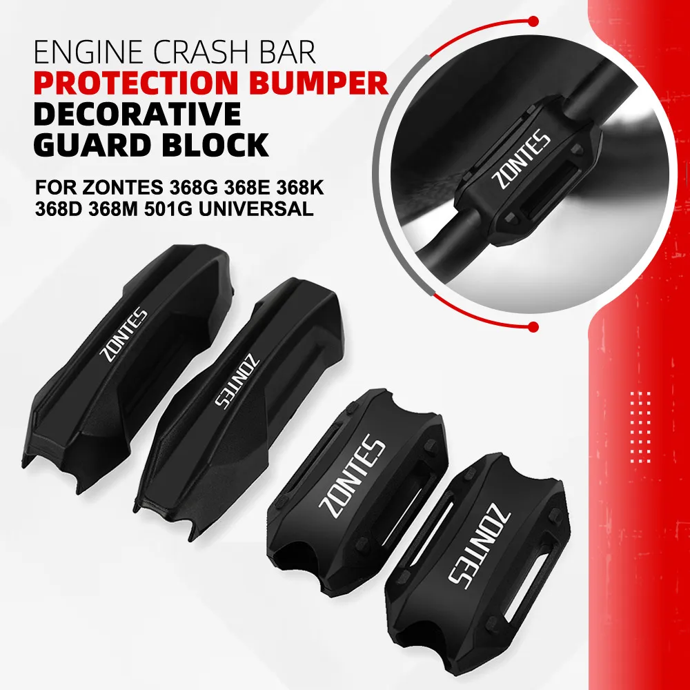 

For Zontes 368g 368E 368K 368D 368m 501g Universal Motorcycle 25MM Bumper Engine Guard Block Protection Crash Bar Decorative