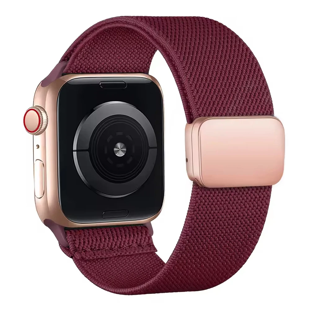 Magnetic Straps For Apple Watch Band 45mm 46mm 42mm 44mm 49mm 40 41mm Nylon correa bracelet iwatch Series 10 9 7 8 6 se ultra 2