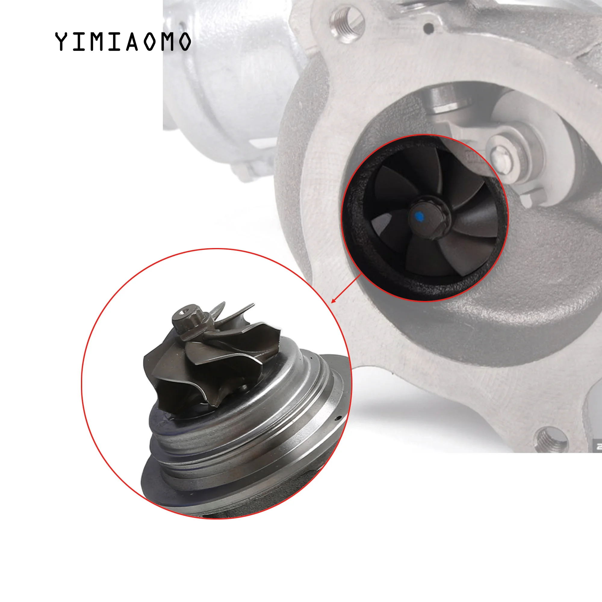 

06H145704D Automotive Turbocharger Core for 2.0T VW BEETLE JETTA PASSAT CC B6Audi A4 A5 A6 Q3 Q5 Seat EXEO