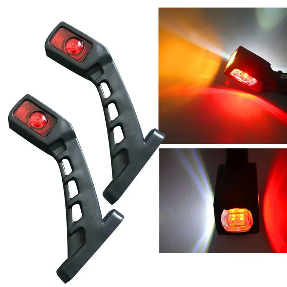 

Tail Light Assembly For Trailer Truck Van Lorry White Red Yellow 12/24V LED Side Marker Light Truck Lamp 2Pcs/set Indicator Lamp
