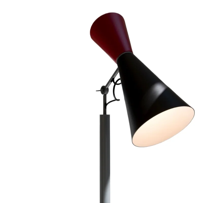 

Living room niche decorative floor lamp retro color matching lampshade rotation adjustment direction reading standing lamp