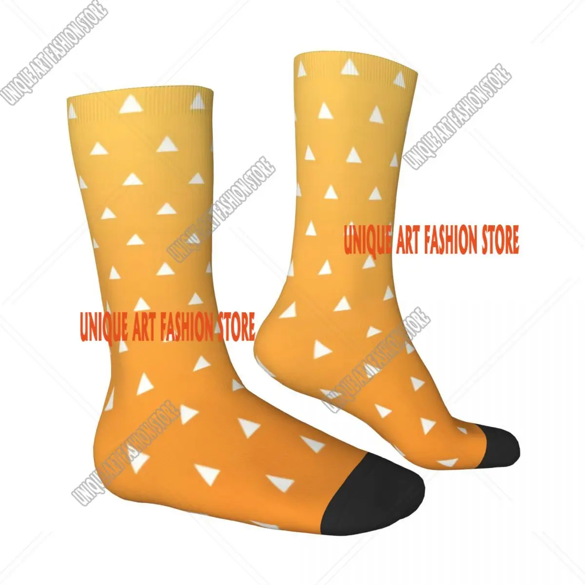 Zenitsu Agatsuma Socks Male Mens Women Summer Stockings Harajuku