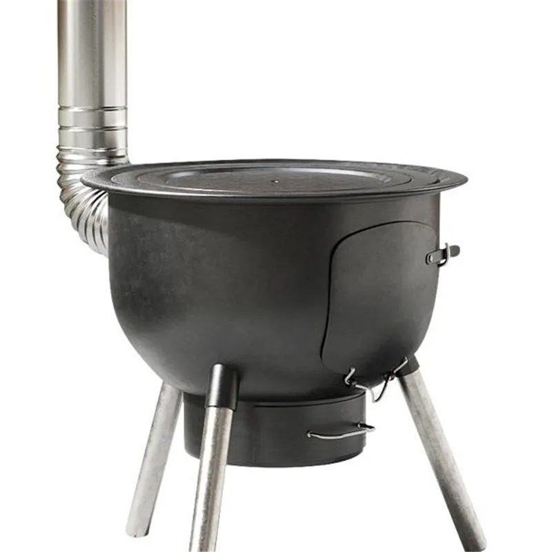 

Дровая печь для домашнего использования, подвижная дровяная печь, сельская дровая печь, новая отопление, большая кастрюля, платформа, открытый кемпинг