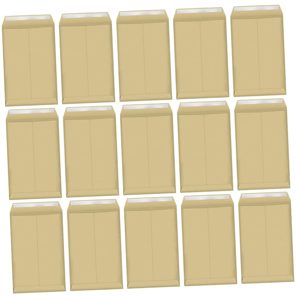 25Pcs Premium Thickened Kraft Paper Envelopes Strong Self-Adhesive Closure for Files Mail Student Office Use C4