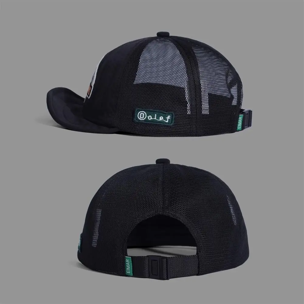 Новая бейсболка с вышивкой в стиле ретро, дышащая сетчатая шляпа от солнца, регулируемая спортивная шляпа с короткими полями, уличная