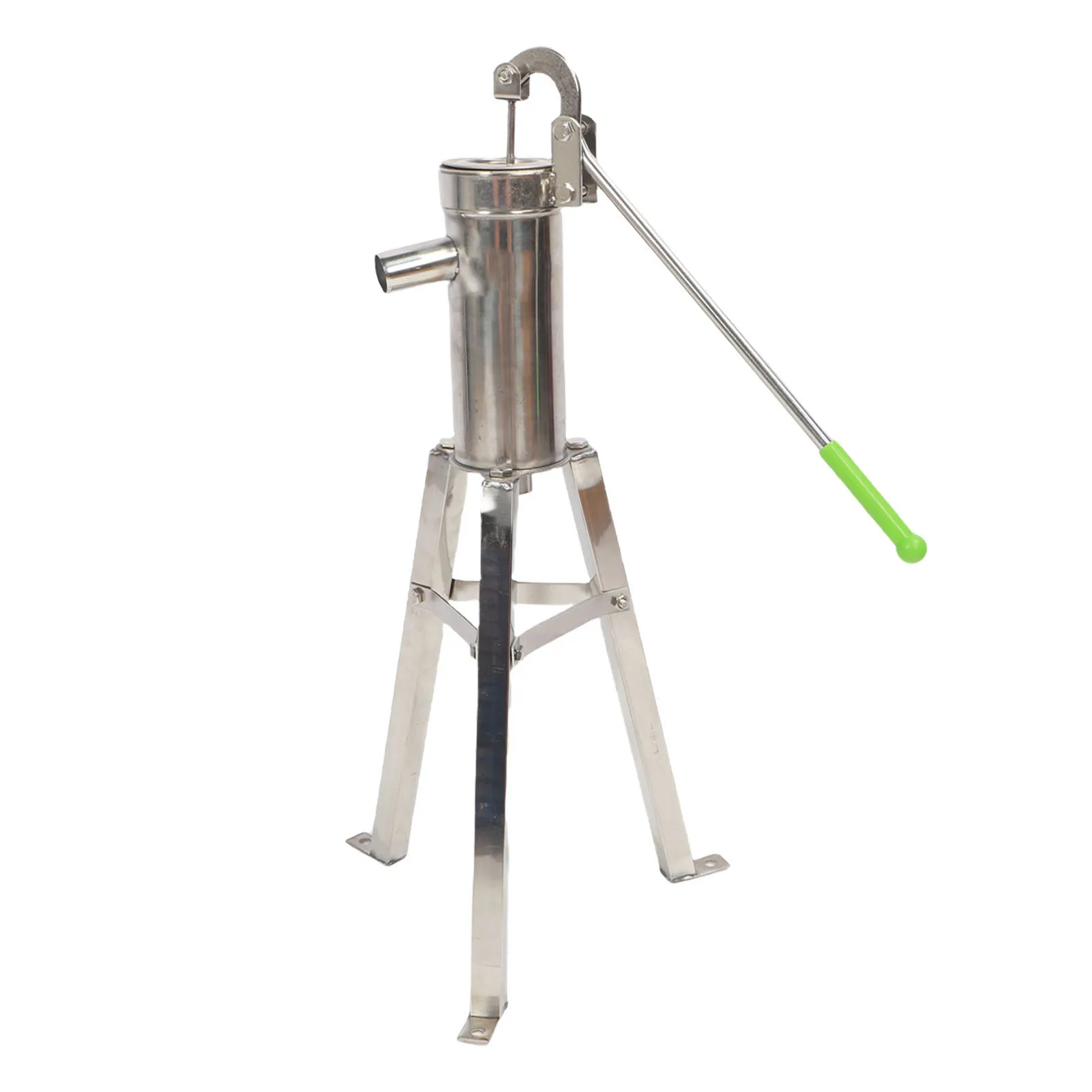 Suction Pump Manual Well Pump with Stand Stainless Steel Hand Shake Water Pump for Home Garden Courtyard 8M Suction Lift