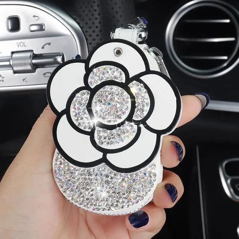 Car Key Case Universal Lady Key Protection Cover Diamond Key Case Car Keychain Storage Treasure Protection Cover Key bag