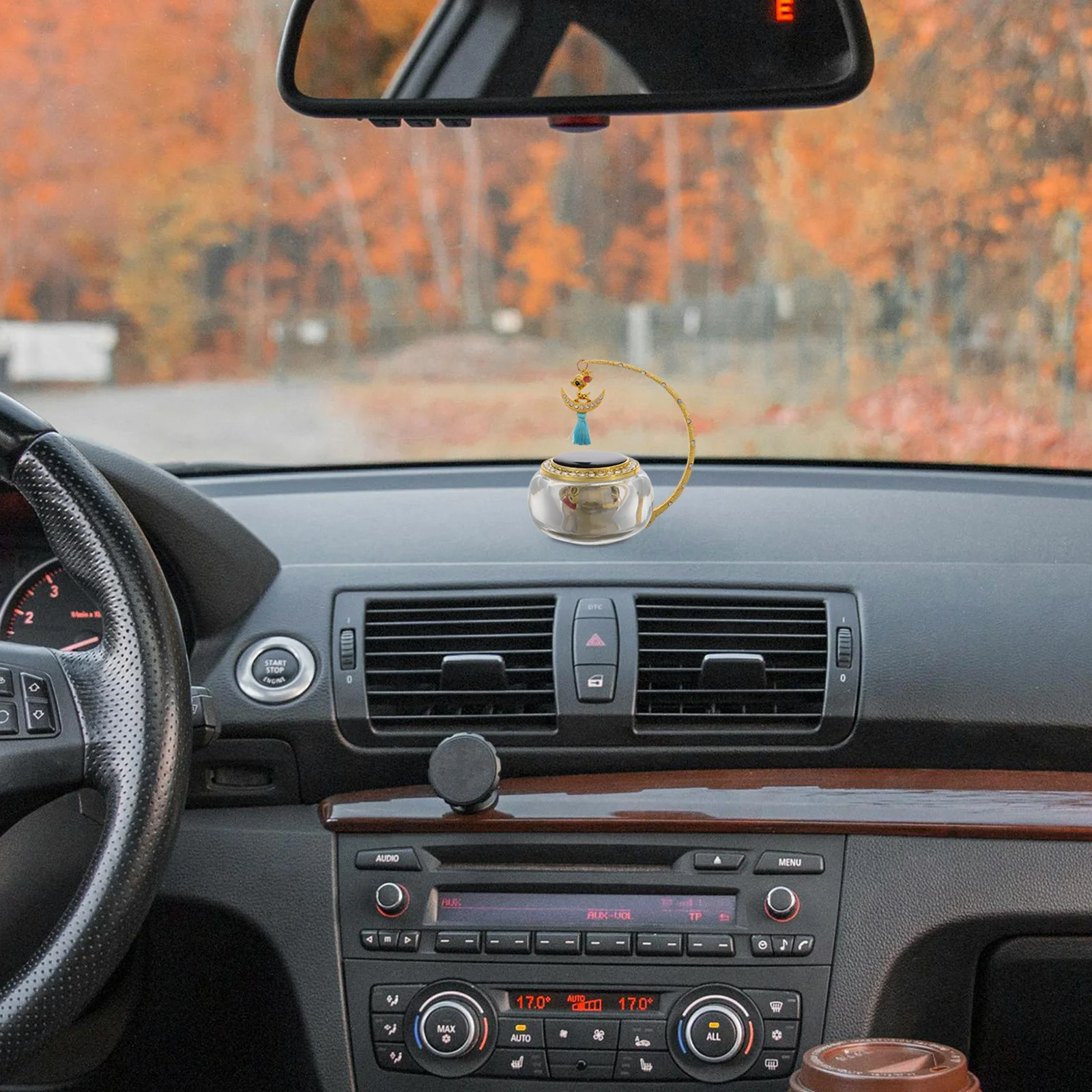 

Solar Powered Car Air Freshener Rotating Aromatherapy Holder Dashboard Decoration Car Fragrance Diffuser Interior