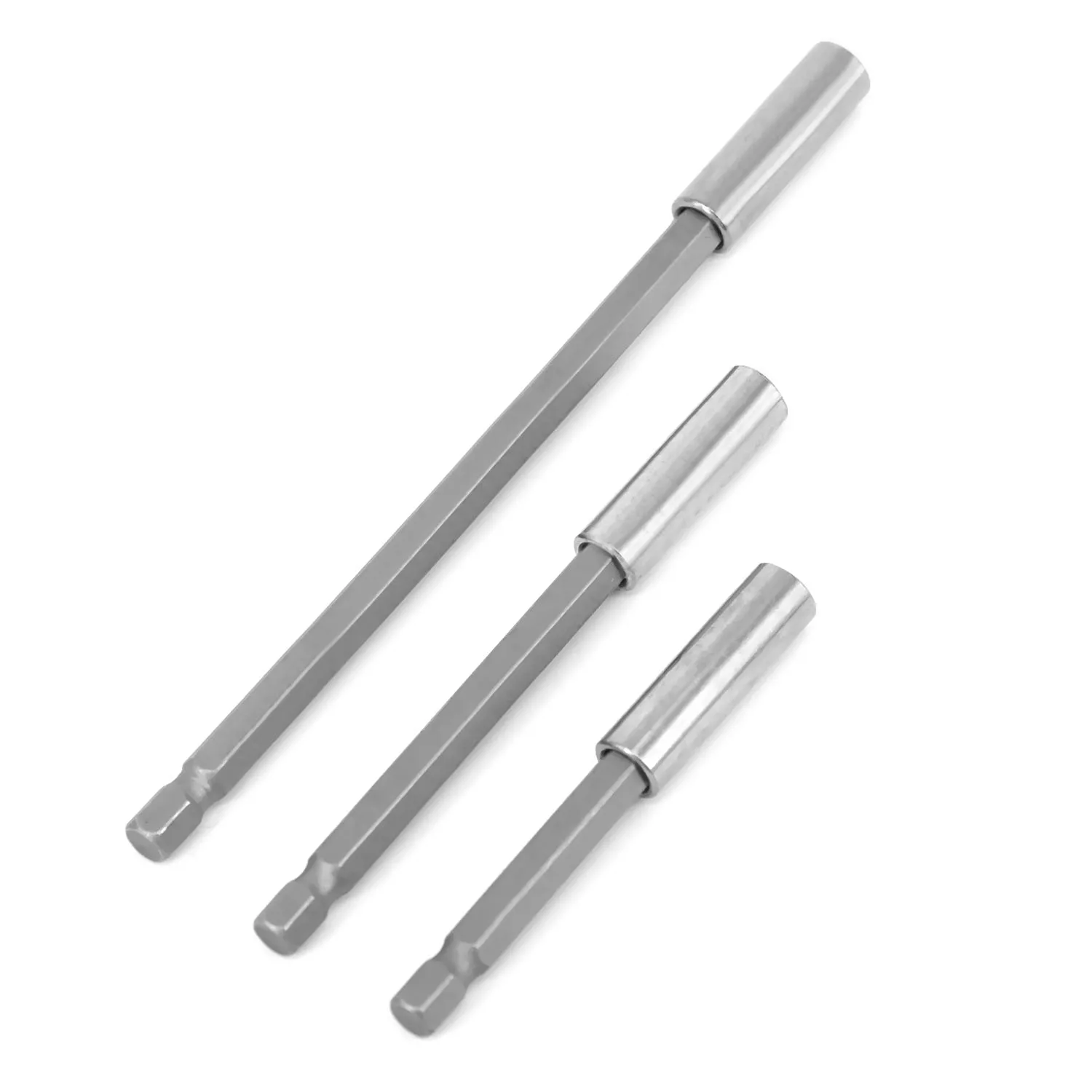 3pcs 1/4 Hex Quick Release Magnetic Screwdriver Extension Bits Holder Bars Set Screwdriver Bits Of Power Tools, Drill Extended