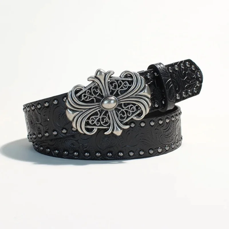 Retro Men's Belt Bohemian Style - Fashion Personalized Belt For Men Women Punk Rock Belts - For Jeans, Dresses & Casual Wear