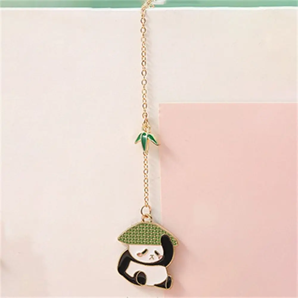 

Stationery Books Accessories Student Cute for Pages for Readers Panda Pendant Paper Clip Metal Bookmark Panda Bookmark