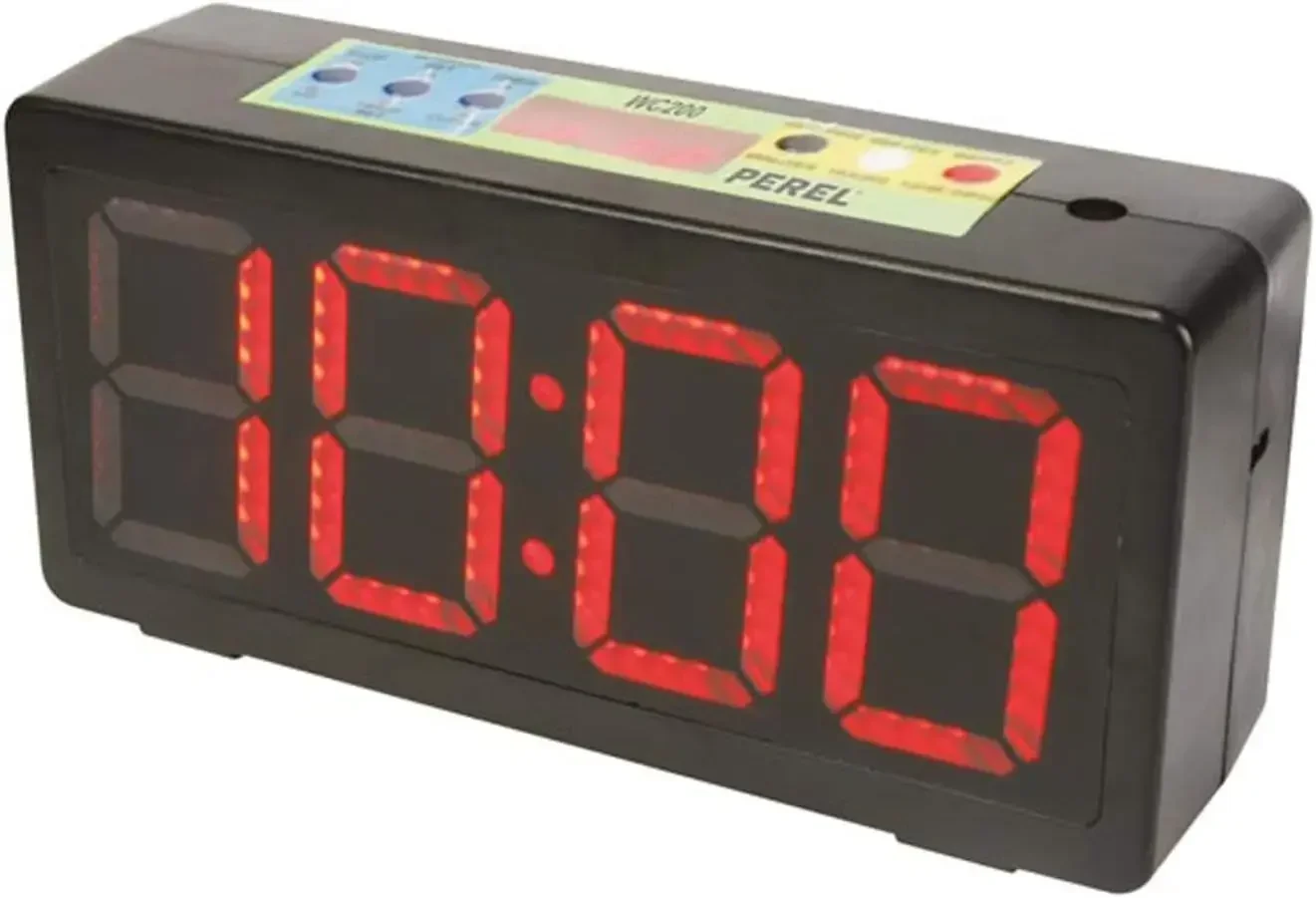 WC200 LED Count Up Down Clock Interval Timer Stopwatch for Home Gym Fitness 4in Numbers       Audible Alert
