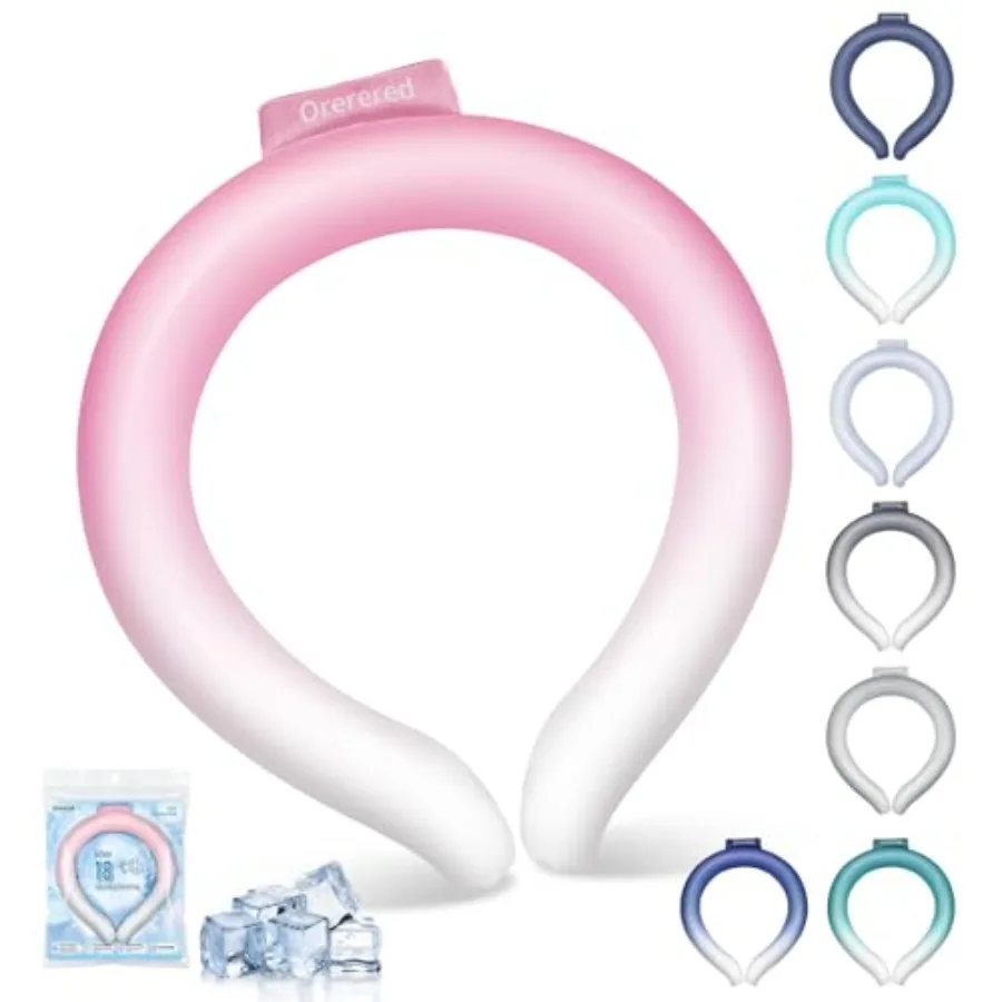 

Neck Cooling Tube 70% Gel Increase Cooler Ring Wearable Cooling Neck Wraps for Summer Heat Body Cooling Products for Outdoor In