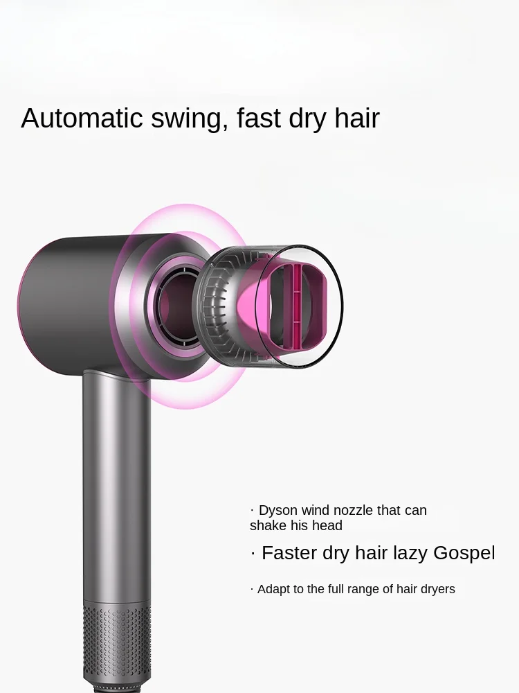 Adapted to Dyson hair dryer's flaunting nozzle, anti flying and anti warping tailpipe accessories curler hair tools hair curler