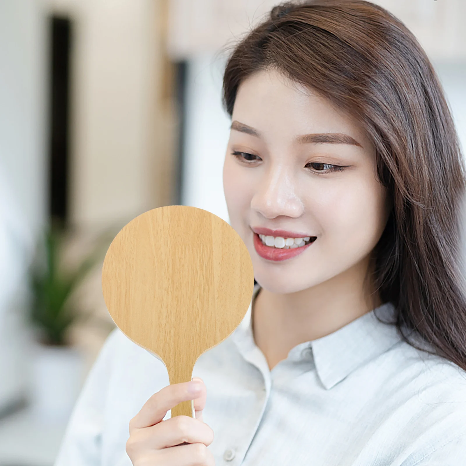 Lusterka ręczne lekkie z uchwytem do makijażu, lusterka kosmetyczne dla kobiet, lusterka ręczne do makijażu.