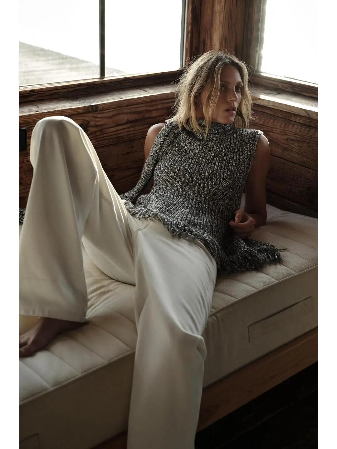 

Моющийся вязаный шарф Netie, ранняя осень, ветер, женский повседневный трикотаж, шерстяная смесь, Doyenne, протеиновое волокно