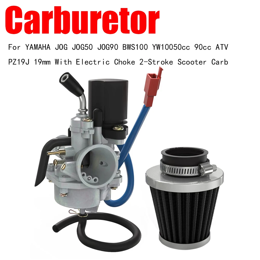 Carburetor 50cc 90cc ATV PZ19J 19mm With Electric Choke For YAMAHA JOG JOG50 JOG90 BWS100 YW100 2-Stroke Scooter Carb