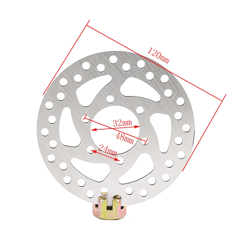 For MTB Mountain Road Cruiser Bike Bicycle Parts Brake Disc Cycling 120/140/160/180mm Stainless Steel Rotor Disc Brake