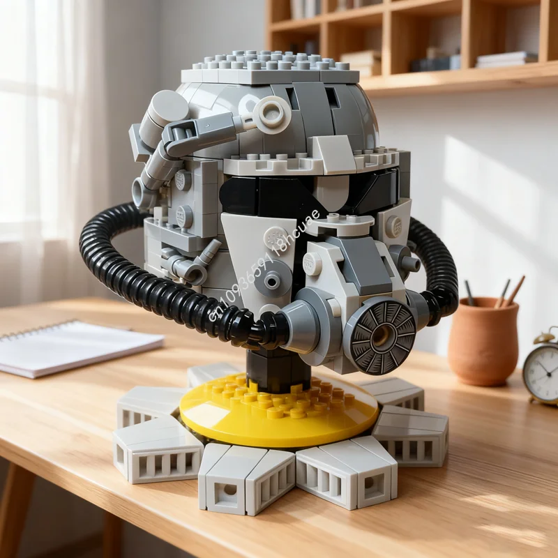 

248 шт. MOC T Power Armor Модель шлема Строительные блоки Рождественский подарок Строительные игрушки Сборка творческой идея Образование Дети