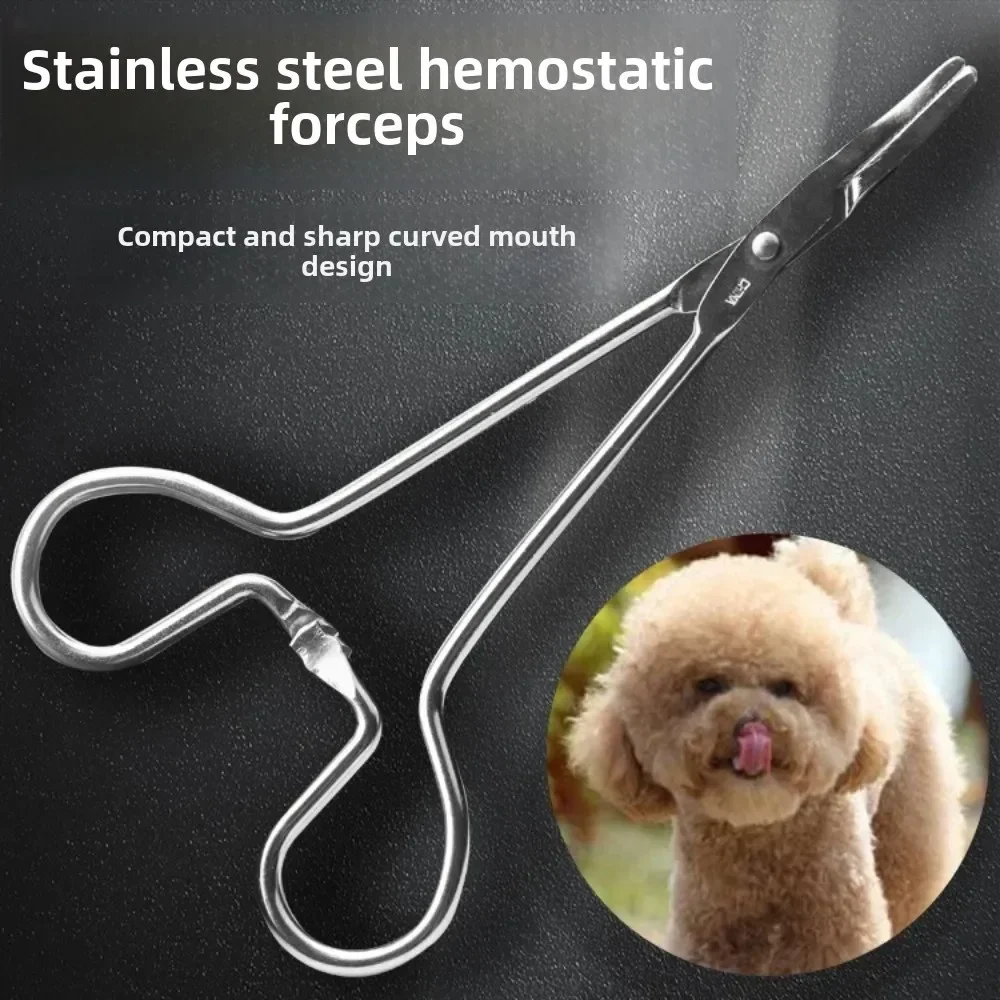 

Stainless Steel Ear Plucking Pliers for Dog Ear Hair & Hemostat Grooming Tweezers for Pet Ears Hair Cleaning Tools Pet Supplies