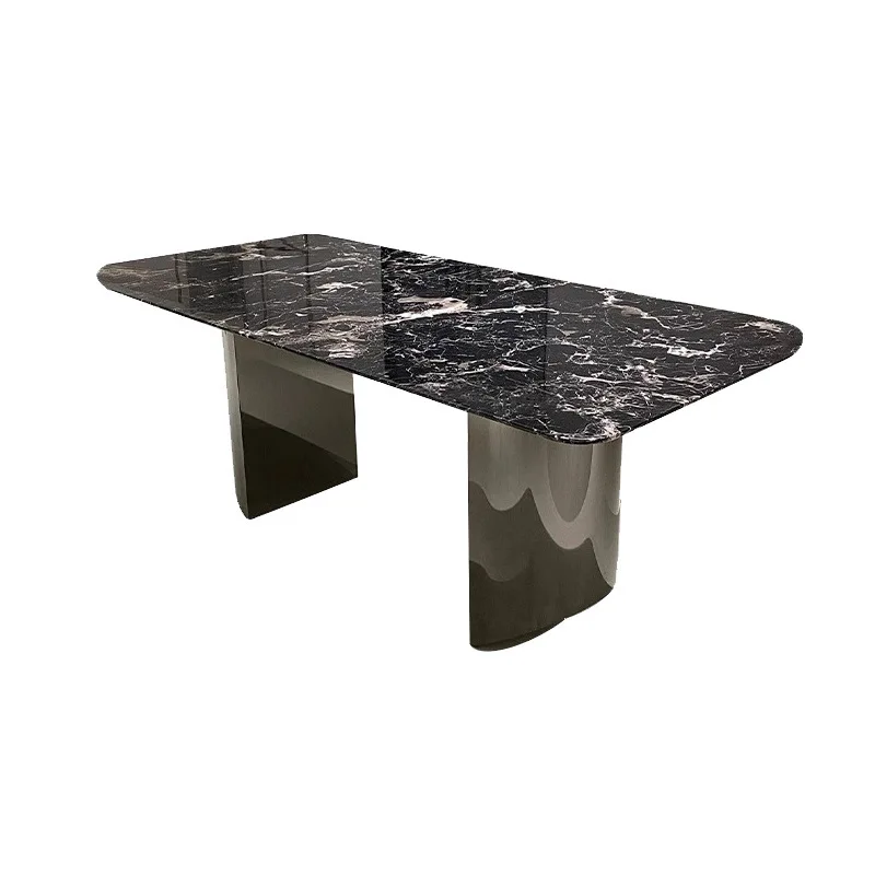 

Marble, dining table, rectangular, light luxury, villa, high-end, household