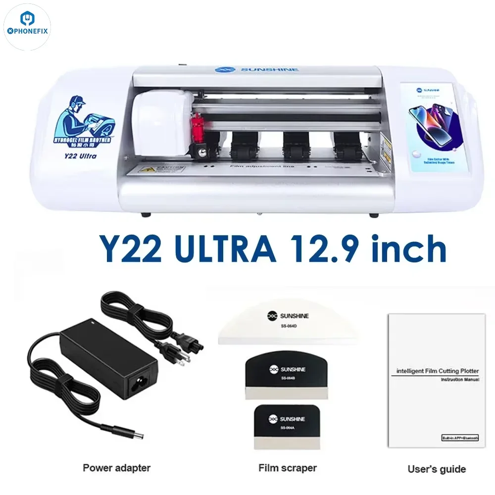 SUNSHINE Y22 Plus/ Ultra Unlimited Hydrogel Film Cutting Machine Precise Electronics Screen Protection Film Printing Cutter Tool