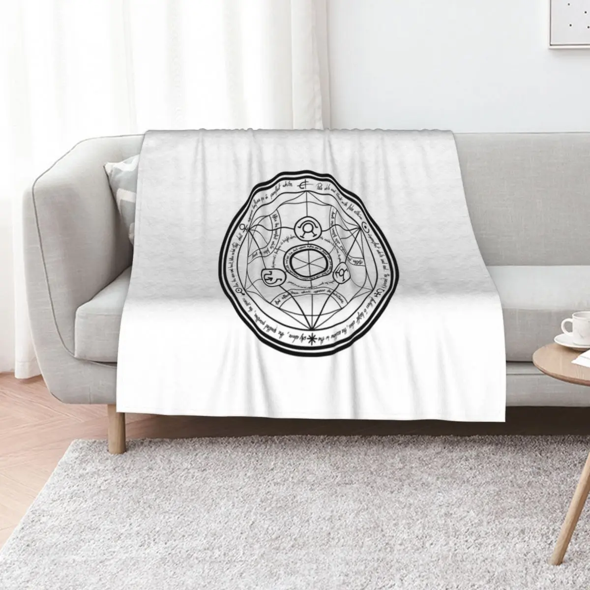 

Fullmetal Alchemist Transmutation Circle Throw Blanket Warm Accent Blanket for Living Room Decoration