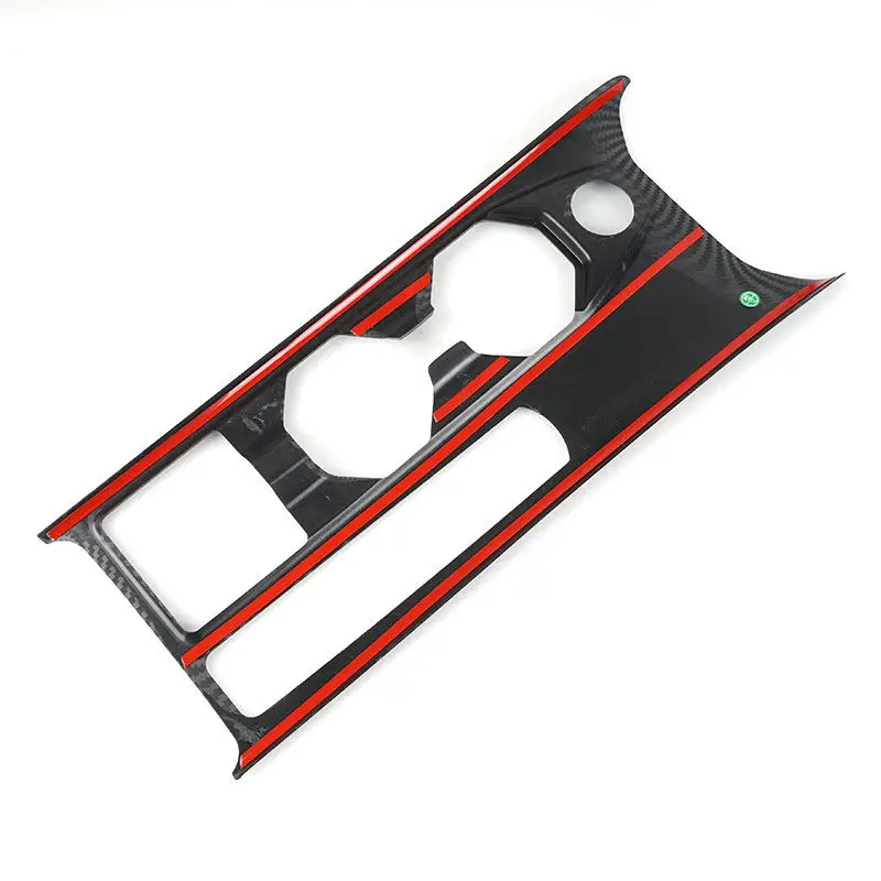ABS Car Interior Accessories Center Console Gear Shift Panel Water Cup Holder Frame Cover Case Trim For VW Polo 2019 2020