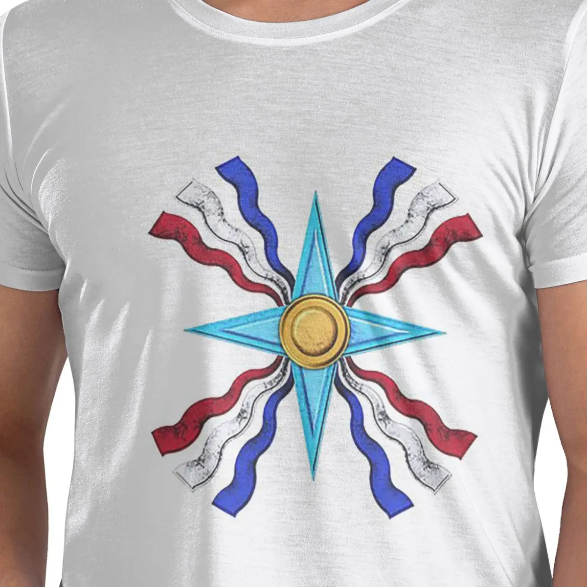 

Роскошная футболка с флагом Suryoyoyo из 100% хлопка, мужские классические футболки, мужские футболки с круглым вырезом и коротким рукавом, S-6XL