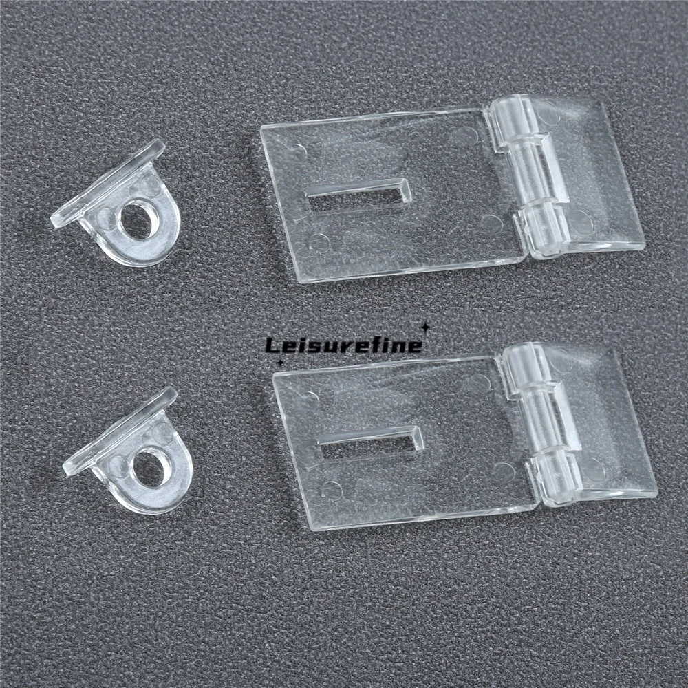 2sets 55mm Acrylic Hinge Lock Transparent Mini Hasp Crystal Clear Buckle Concealed Safety Locking Jewelry Box Cabinet Drawer