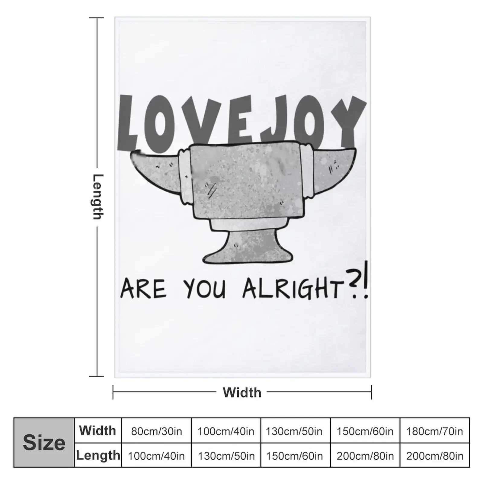 lovejoy are you alright? cool design for lovejoy fans Throw Blanket Plush Cute For Decorative Sofa Decorative Throw Blankets