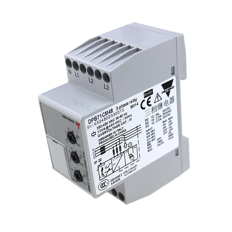 DPB71CM48 CARLO GAVAZZI 380V AC multi funtion three phase Solid State Relay protection relay