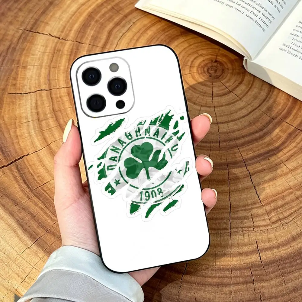 ART P-Panathinaikos A-Athens PA Phone Case For iPhone 17,16,15,14,13,12,11 Pro Max,16Plus,XS Soft Black Cover